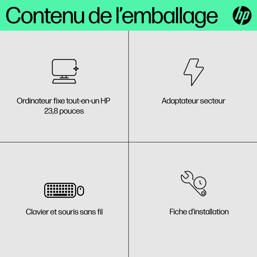 PC tout-en-un HP 24-cr0034nf