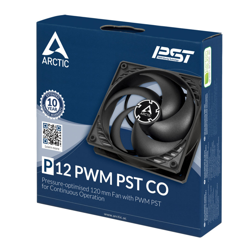 Arctic P12 PWM PST CO - Noir