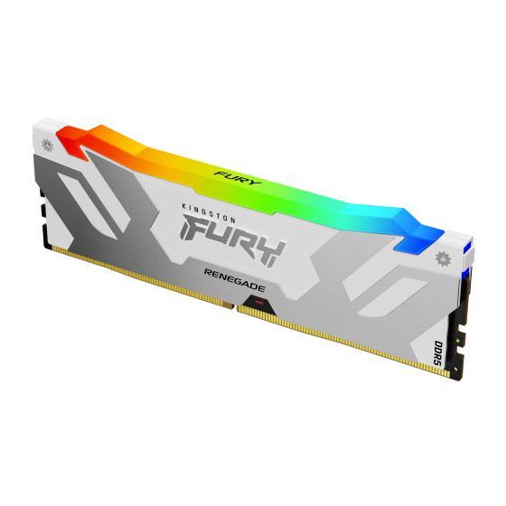 Kingston FURY Renegade RGB 64 Go (2 x 32 Go) DDR5 6400 MHz CL32 - Blanc