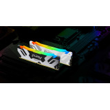 Kingston FURY Renegade RGB 64 Go (2 x 32 Go) DDR5 6400 MHz CL32 - Blanc