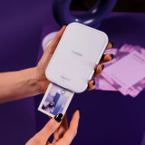 Imprimante photo couleur portable Canon Zoemini 2, blanc + papier photo autocollant ZINK™ 5 × 7,6 cm (20 feuilles) + papier auto
