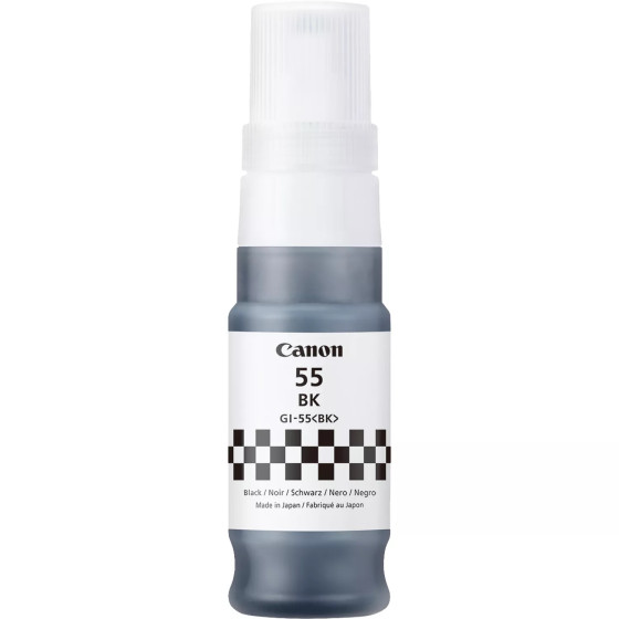 Bouteille d'encre noire Canon GI-55BK