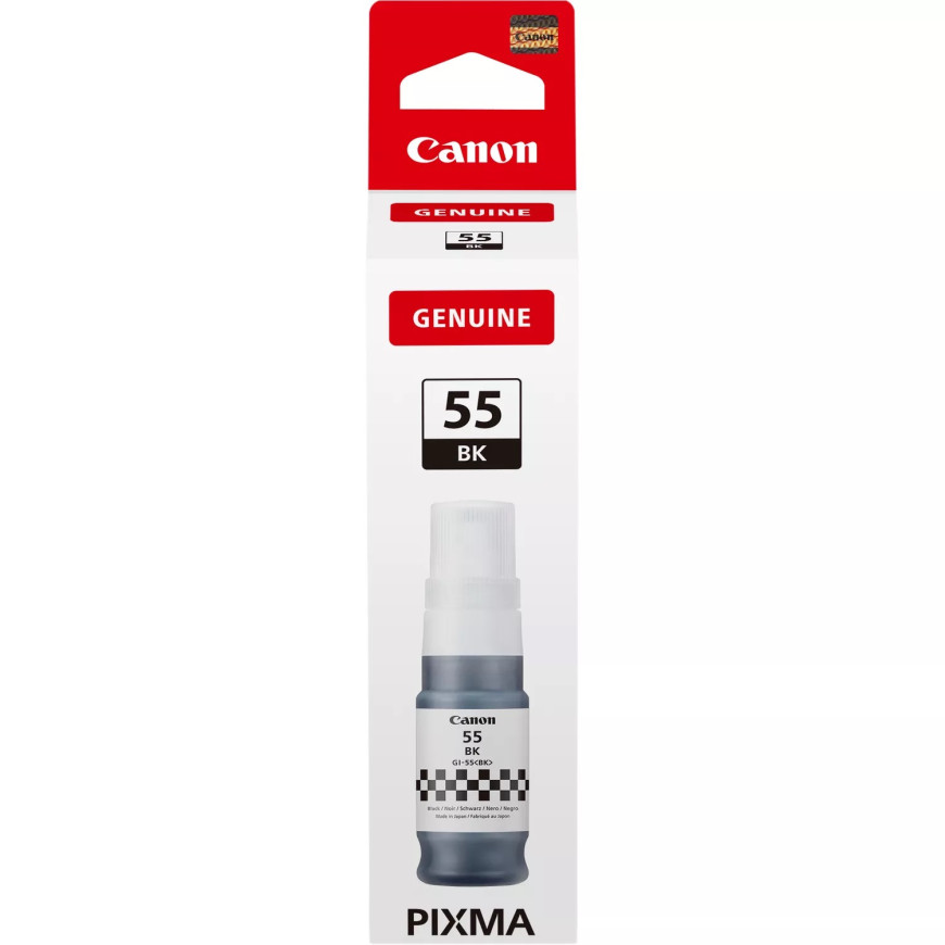 Bouteille d'encre noire Canon GI-55BK