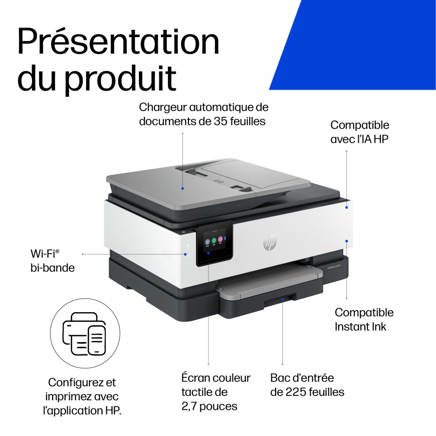 Imprimante Tout-en-un HP OfficeJet Pro 8135e