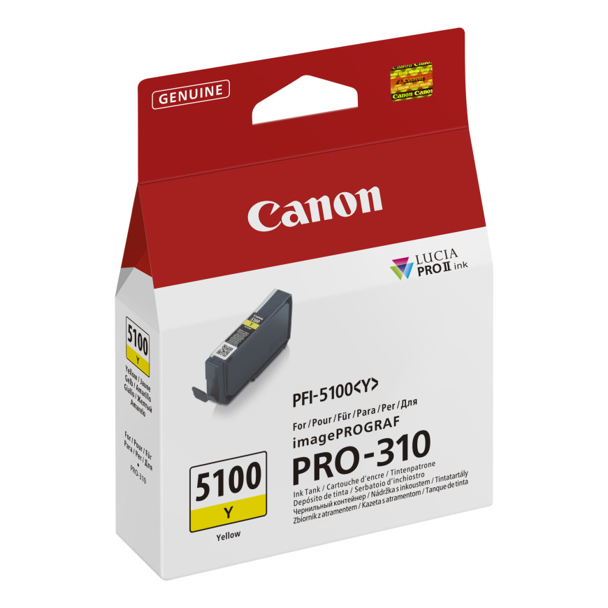 Cartouche d'encre jaune Canon PFI-5100Y