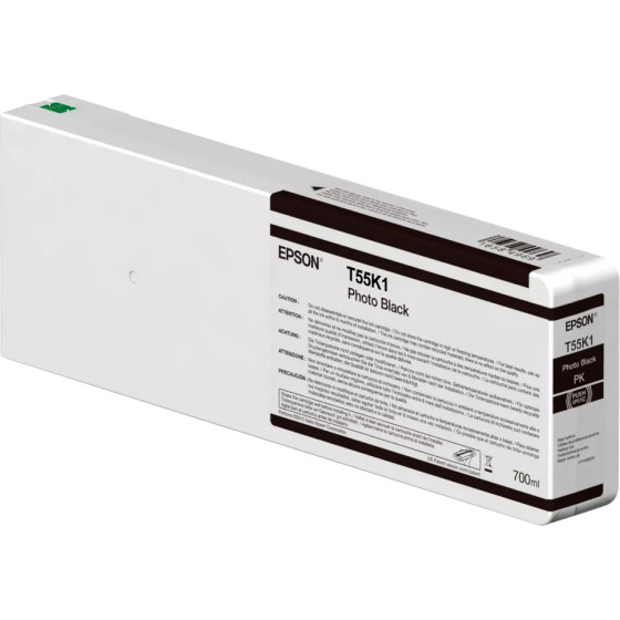 Cartouche d'encre Epson T55K100 – Photo Black 700ml (C13T55K100)