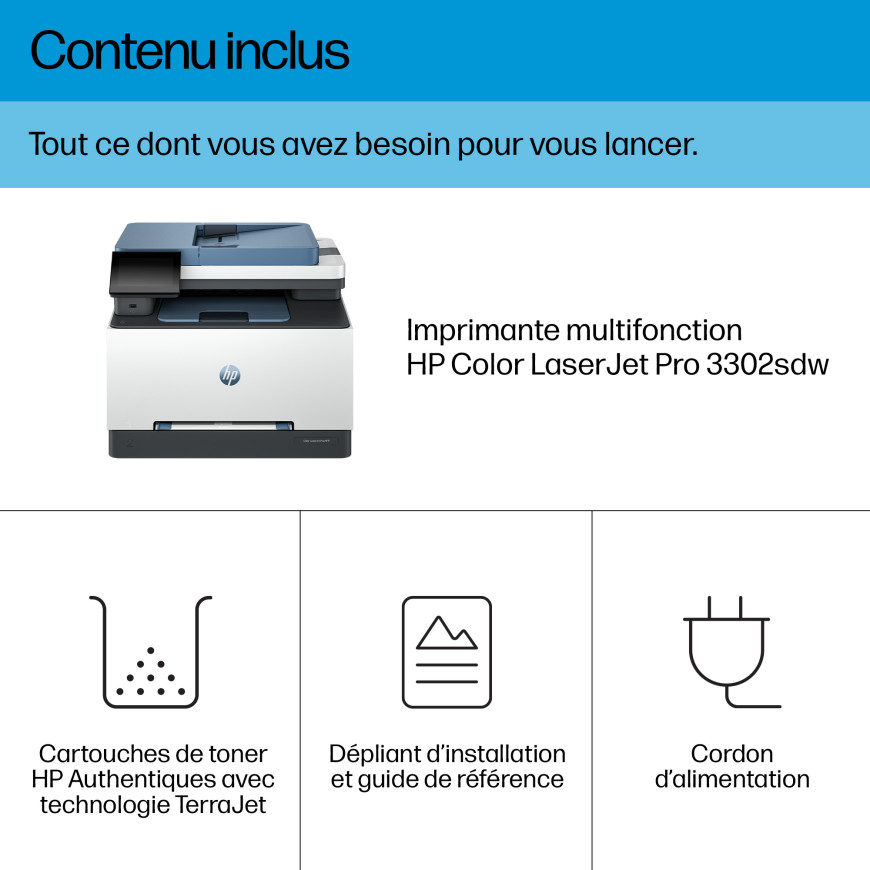Imprimante MFP HP Color LaserJet Pro 3302sdw