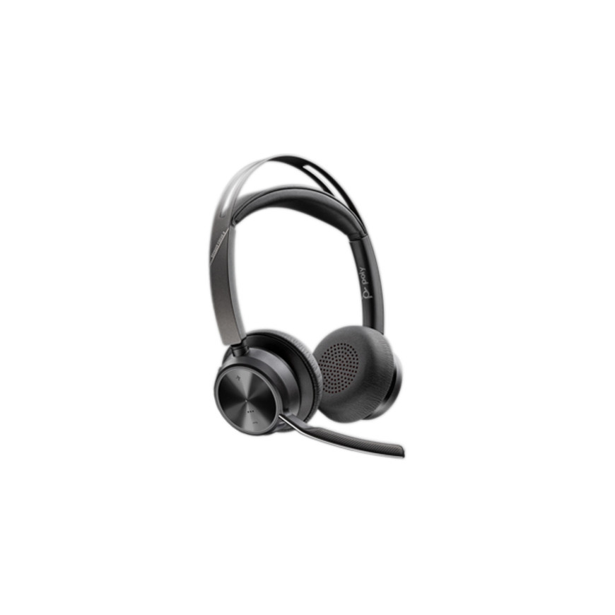 Micro-casque Poly Voyager Focus 2 USB-C-C + adaptateur USB-C/A