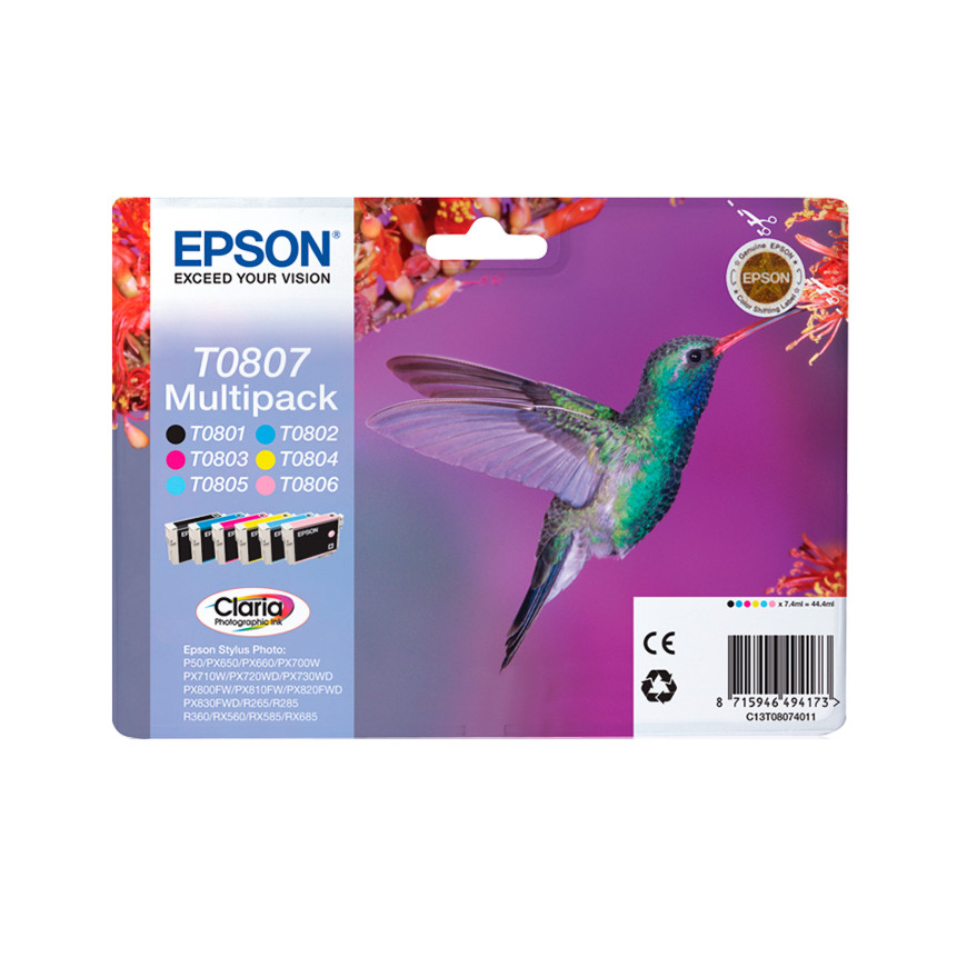 Cartouche d'encre Epson T0801 – Claria N (C13T08014011)