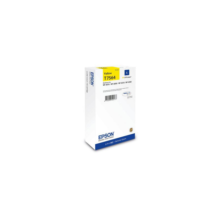 Cartouche d'encre Epson WF-8xxx Series – DURABrite™ Pro Jaune L (C13T75644N)