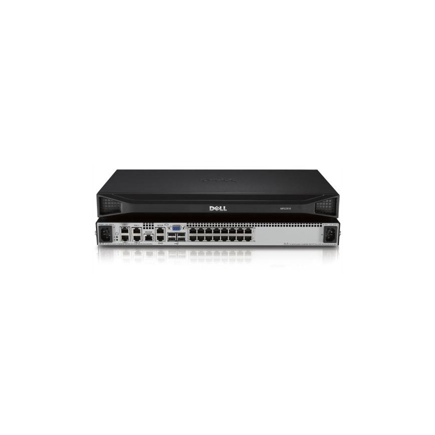 Commutateur Dell KVM DMPU2016-G01à distance à 16 ports avec deux utilisateurs à distance, un utilisateur local et deux blocs d’a