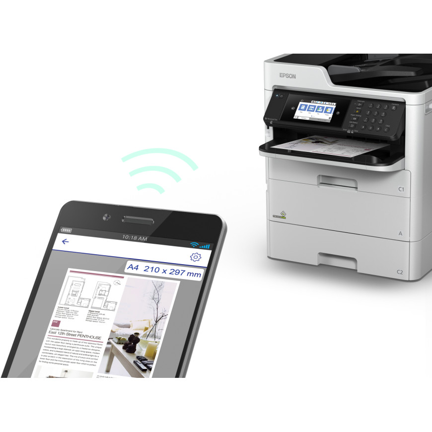 Imprimante multifonction Epson WorkForce Pro WF-C579RDTWF – professionnelle (C11CG77402BB)