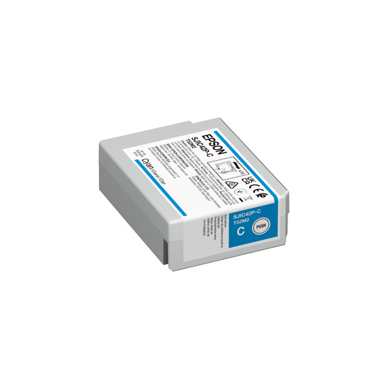 Cartouche d’encre Epson SJIC42P-C – Cyan pour ColorWorks C4000e (C13T52M240)