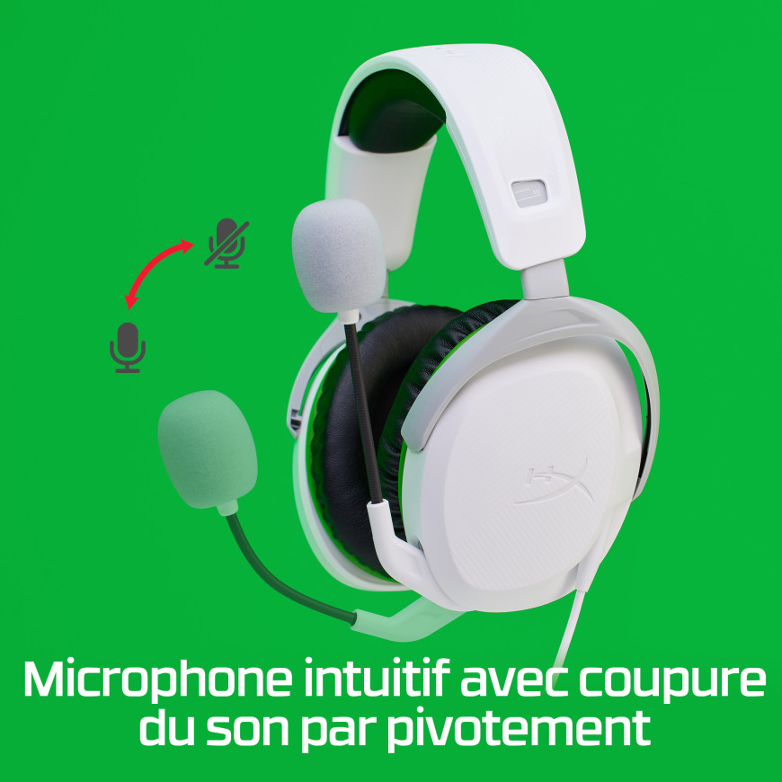 Casque filaire HyperX CloudX Stinger II - Blanc - Xbox