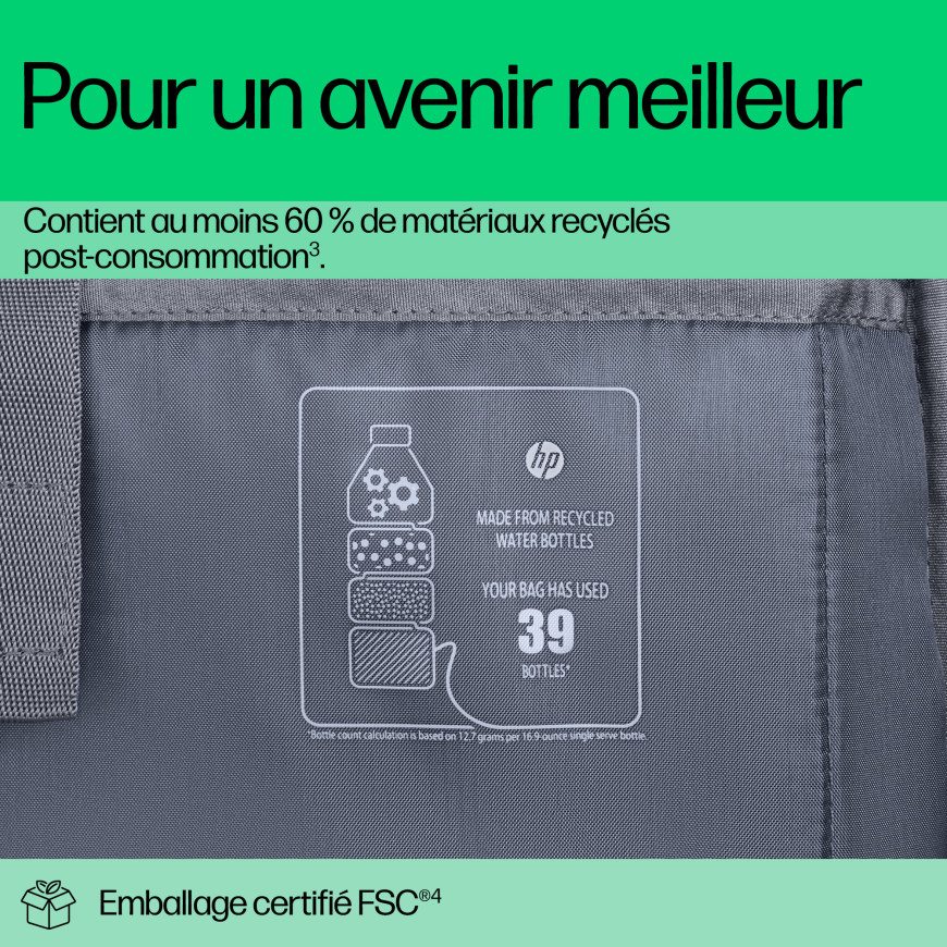 Sac pour ordinateur portable HP Travel Plus 15 litres 14 pouces
