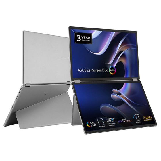 ASUS 2x 14" OLED - ZenScreen Duo OLED MQ149CD