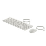 Ensemble combiné clavier et souris filaires HP 225 blanc