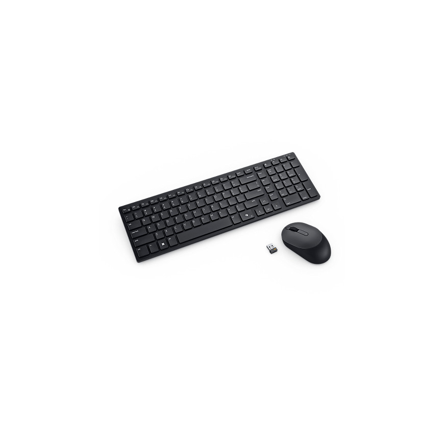 Clavier et souris compacts et silencieux Dell Pro - KM555 - français (AZERTY)