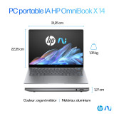 PC portable IA HP OmniBook X 14-fe0000nf - PC Copilot+