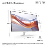 Écran Full HD 31,5 pouces HP Série 5 - 532sf