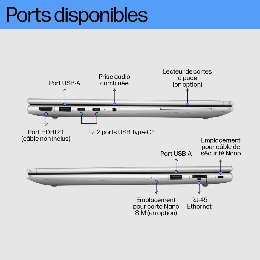 PC portable Professionnel HP EliteBook 630 G11 13.3"