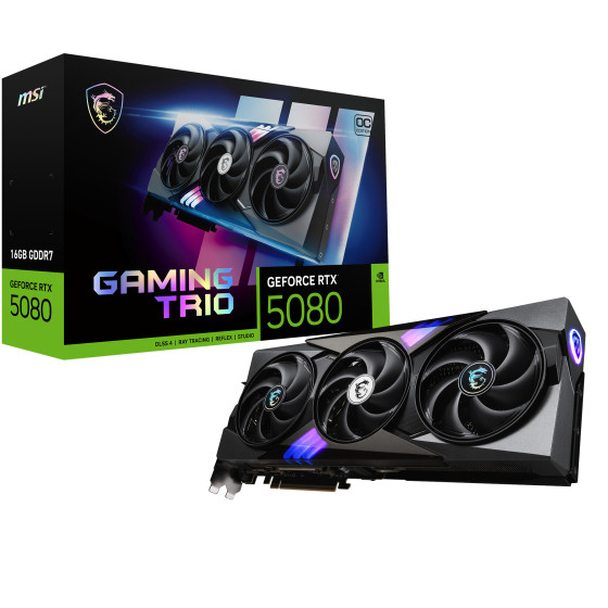 Carte Graphique MSI GeForce® RTX 5080 16G GAMING TRIO OC (912-V531-005)