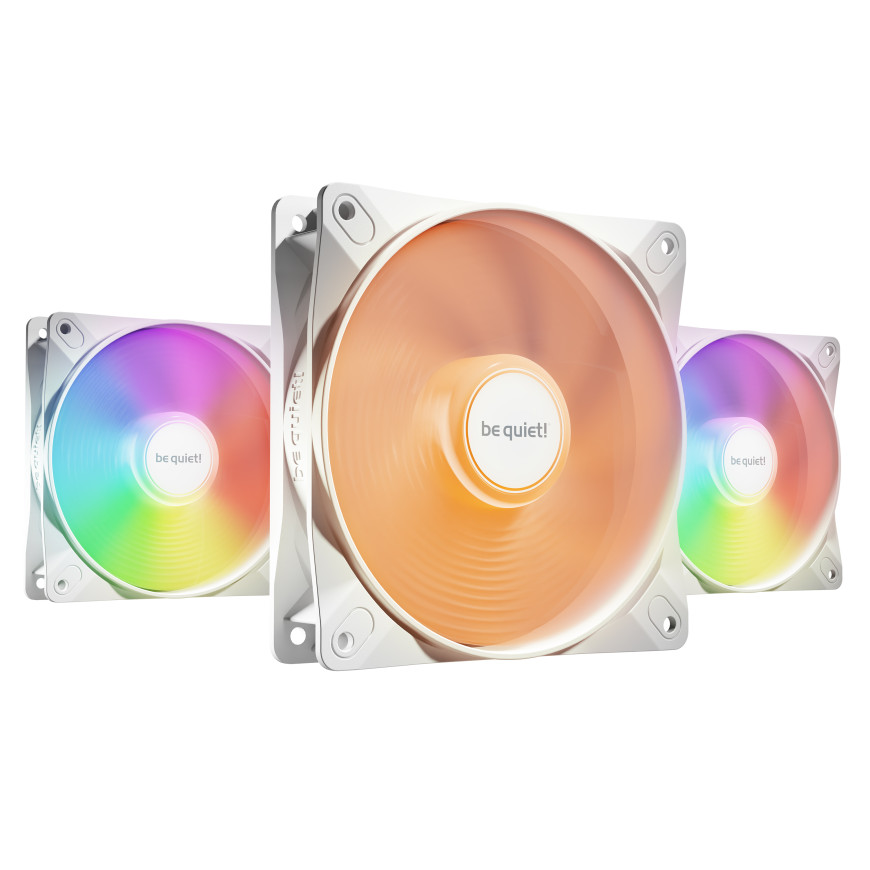 be quiet! Light Wings LX 120 mm PWM High Speed Triple Pack - Blanc