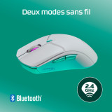 Souris sans fil Gamer HyperX Pulsefire Haste 2 Core - Blanche