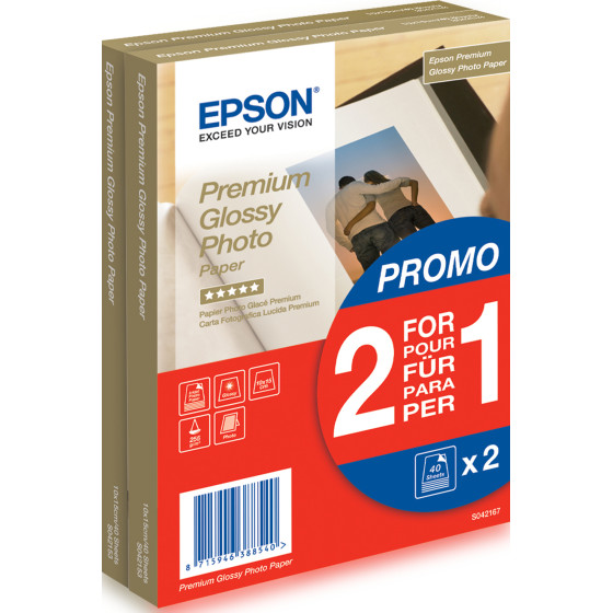 Epson Premium Glossy Photo Paper – Papier photo brillant 255 g/m² (C13S042167)