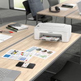 Imprimante jet d'encre Canon PIXMA TS3351 blanche