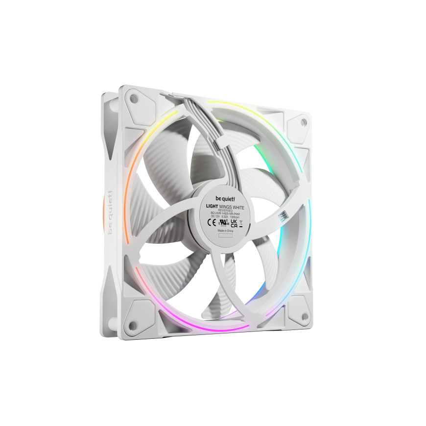 be quiet! Light Wings Reverse 140 mm PWM ARGB - Blanc