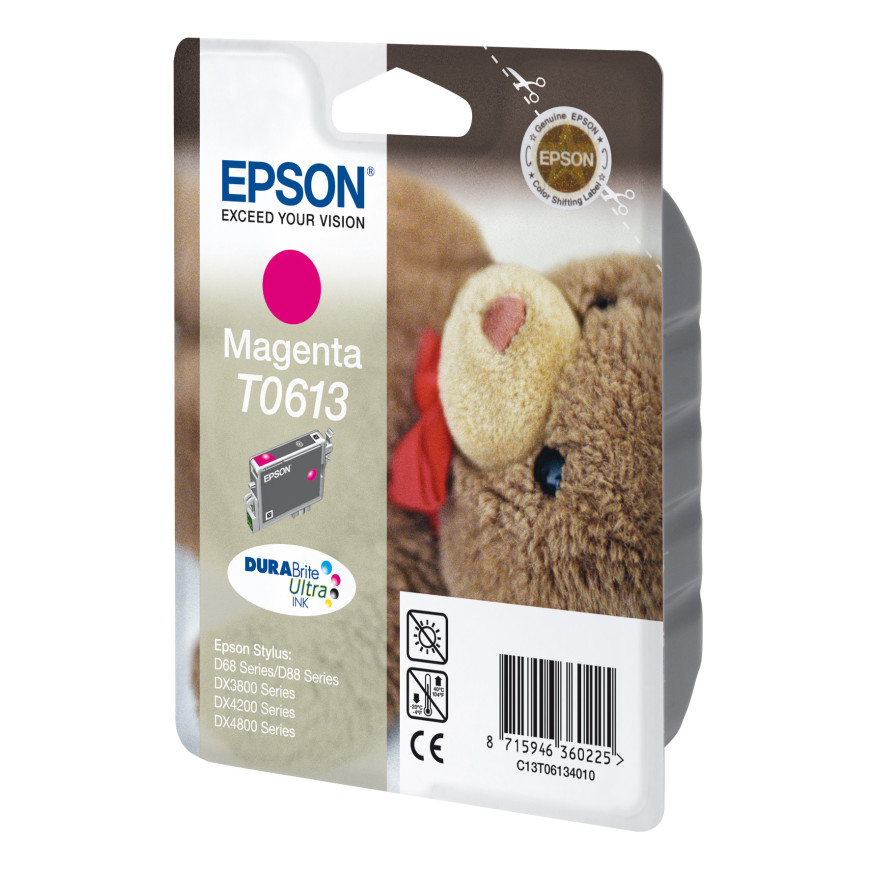 Cartouche Epson T0613 – "Ourson" encre DURABrite Ultra M (C13T06134020)