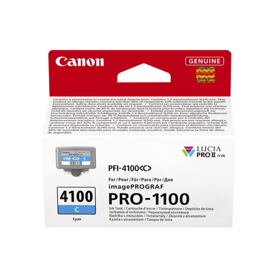 Cartouche d'encre cyan Canon PFI-4100C