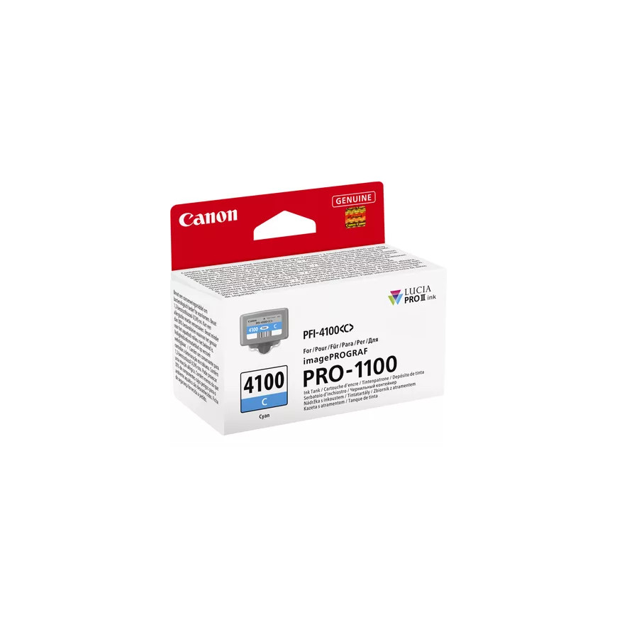 Cartouche d'encre cyan Canon PFI-4100C
