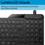 Clavier filaire rétroéclairé multi-appareil HP 405