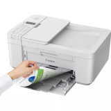 Imprimante photo jet d'encre couleur multifonctions sans fil Canon PIXMA TR4751i, blanche