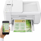 Imprimante photo jet d'encre couleur multifonctions sans fil Canon PIXMA TR4751i, blanche
