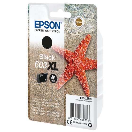 Cartouche d'encre Epson 603XL – noire (C13T03A14020)
