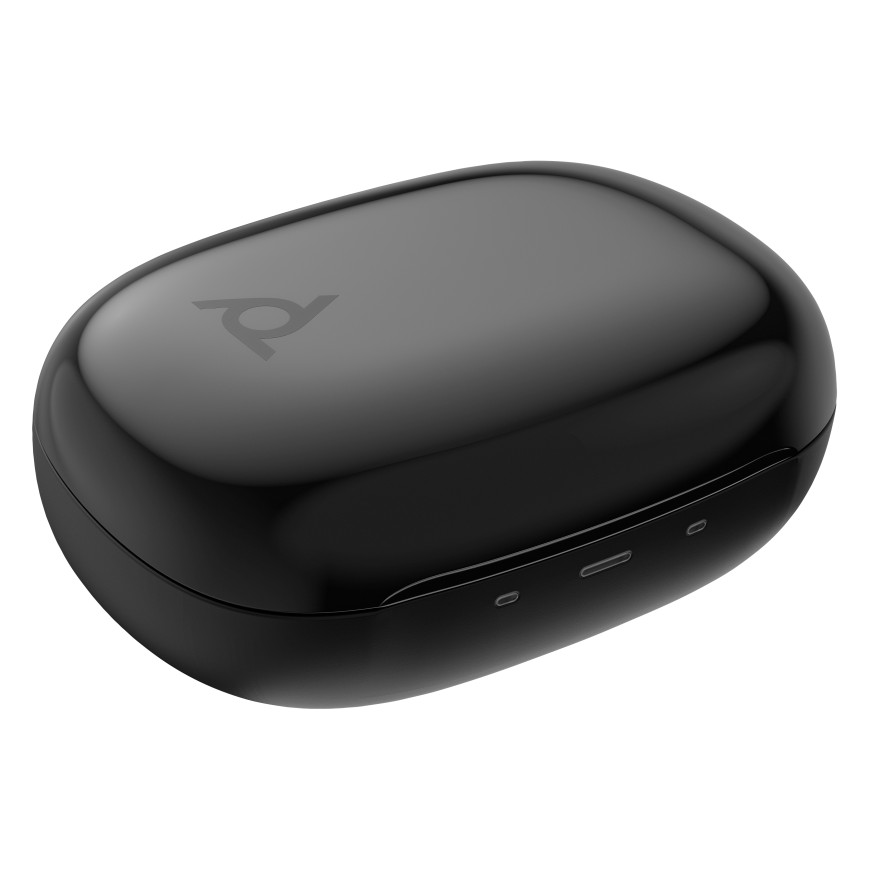 Écouteurs gris HP Poly Voyager Free 20 + étui de charge de base