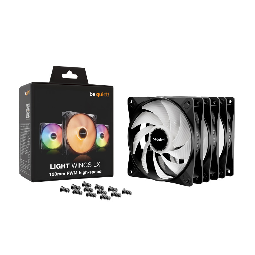 be quiet! Light Wings LX 120 mm PWM High Speed Triple Pack