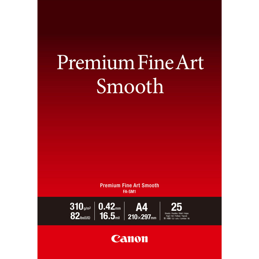 Papier A4 beaux-arts lisse Premium Canon FA-SM1 - 25 feuilles