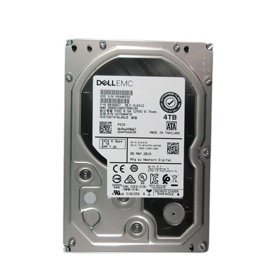 Disque Dur Dell 4To 7.2K tr/min SATA 6Gbit/s 512n 3.5pouces Enfichable à Chaud