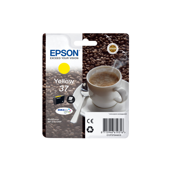 Epson 37 Singlepack Yellow DURABrite Ultra Ink (C13T37044A10)