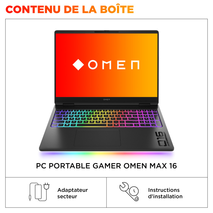 PC portable Gaming OMEN MAX 16-ah0013nf - NVIDIA® GeForce RTX™ 5070 Ti