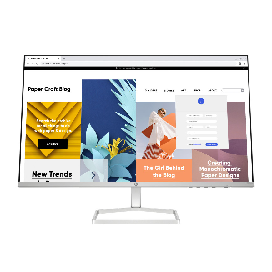 Écran HP Series 5 527sw 27" FHD - Blanc