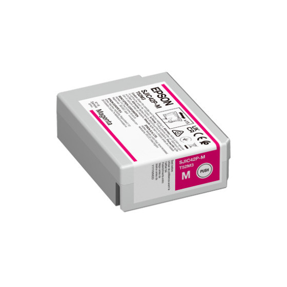 Cartouche d'encre Epson SJIC42P-M – Magenta pour ColorWorks C4000e (C13T52M340)