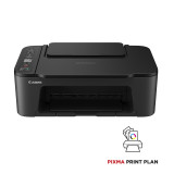 Imprimante photo jet d'encre couleur 3-en1 sans fil Canon PIXMA TS3550i, noire