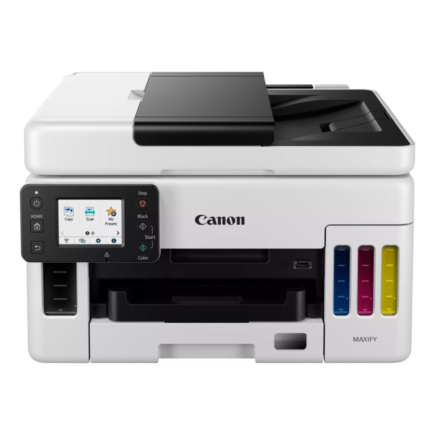 Imprimante jet d'encre MegaTank rechargeable 3-en-1 avec connexion sans fil Canon MAXIFY GX6050