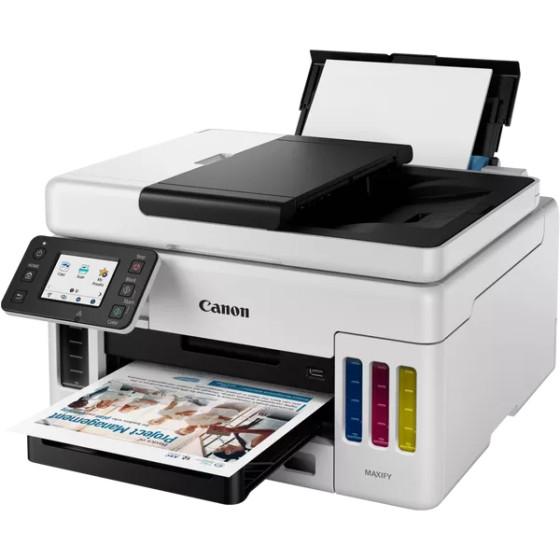 Imprimante jet d'encre MegaTank rechargeable 3-en-1 avec connexion sans fil Canon MAXIFY GX6050