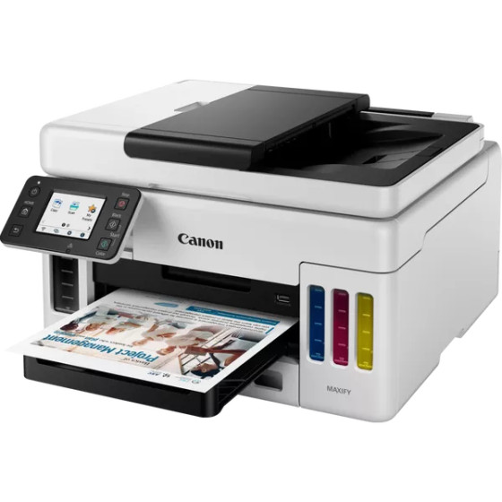 Imprimante jet d'encre MegaTank rechargeable 3-en-1 avec connexion sans fil Canon MAXIFY GX6050